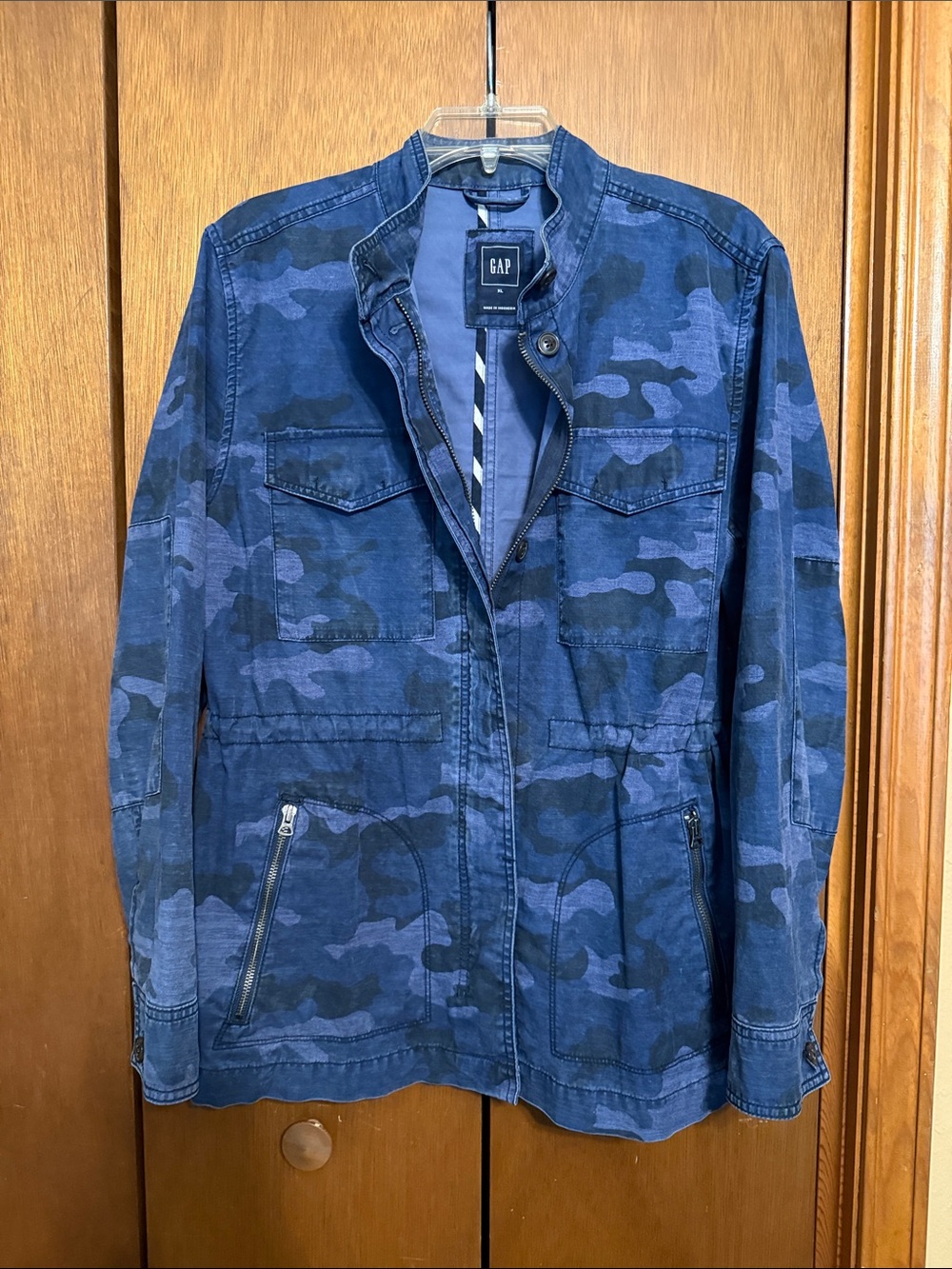 GAP Women’s Blue Camo Field Jacket